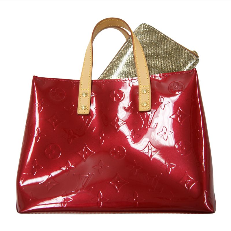 LOUIS VUITTON ルイヴィトン ヴェルニ ハンドバッグ リードPM レッド