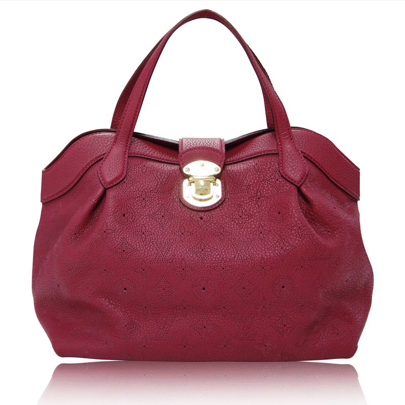 LOUIS VUITTON ルイヴィトン マヒナ ハンドバッグ シールスPM レッド