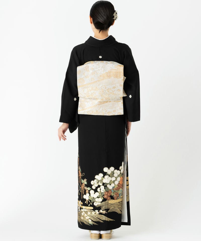 Select Shop 【黒留袖】四季花に橋しだれ藤 ブラック系 | 結婚式 