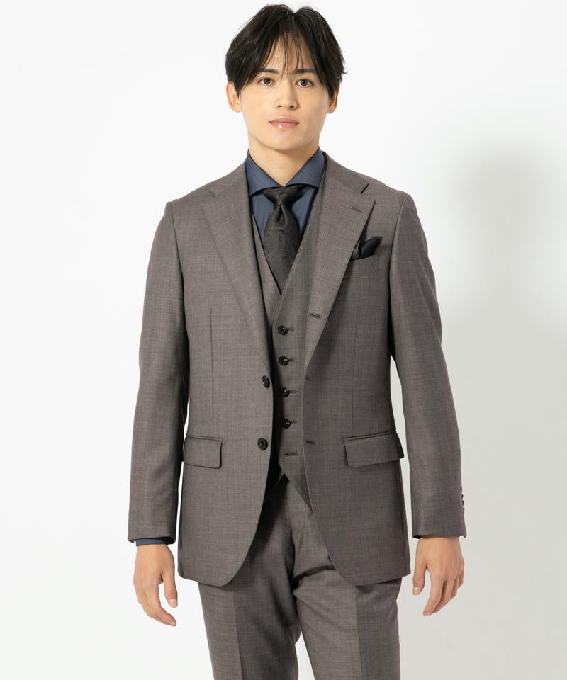 89 極美品　オンリー　スリーピース　スーツ　A6 チャコールグレー Select Shop 3ピースカラーフォーマルスーツ グレー系 | 結婚式