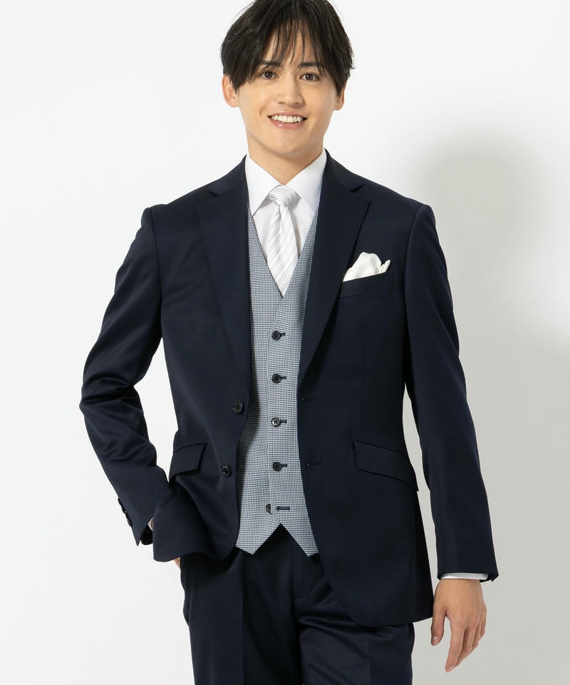 ORIHICA オリヒカ 【7点セット】千鳥柄リバーシブルベスト×ウール