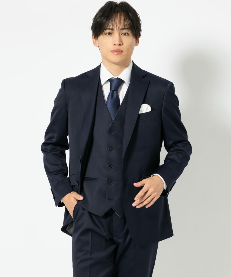 ORIHICA オリヒカ 【7点セット】千鳥柄リバーシブルベスト×ウール