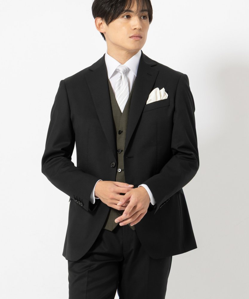 ORIHICA オリヒカ 【7点セット】千鳥柄リバーシブルベスト×ウール