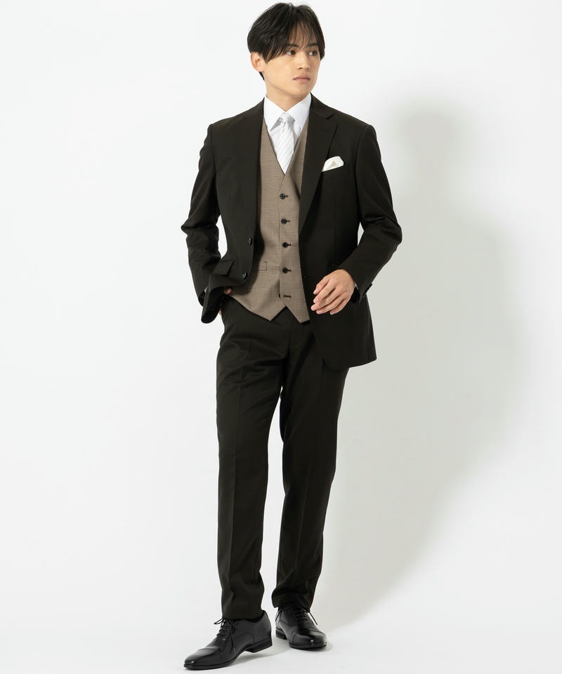 ORIHICA オリヒカ 【7点セット】千鳥柄リバーシブルベスト×ウール