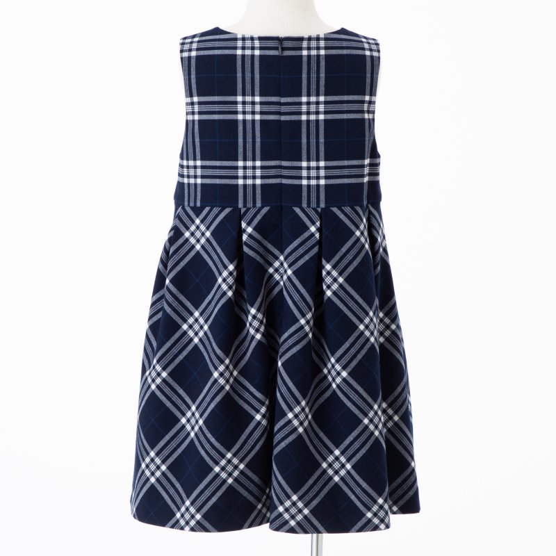 BeBe 【キッズスーツ2点SET】べべ ジャケット+チェックワンピース