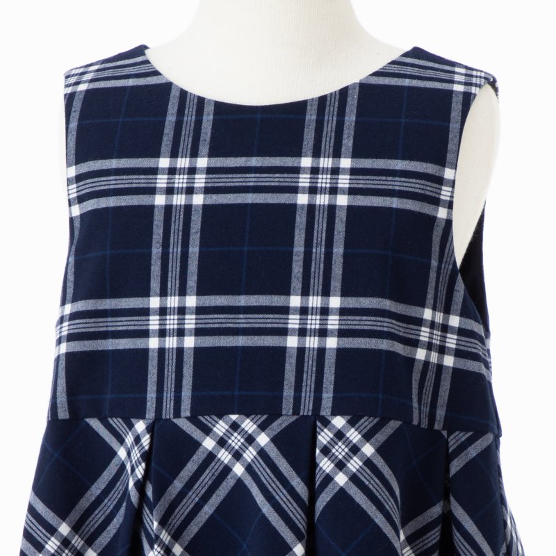 BeBe 【キッズスーツ2点SET】べべ ジャケット+チェックワンピース