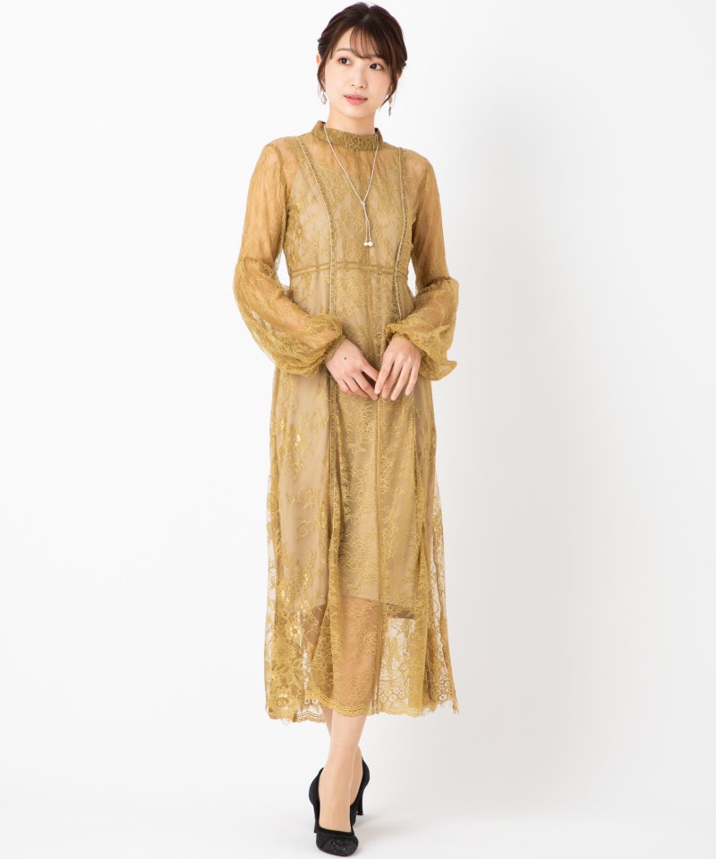 FRAY I.D フレイアイディー コンビネーションレースドレス その他 x