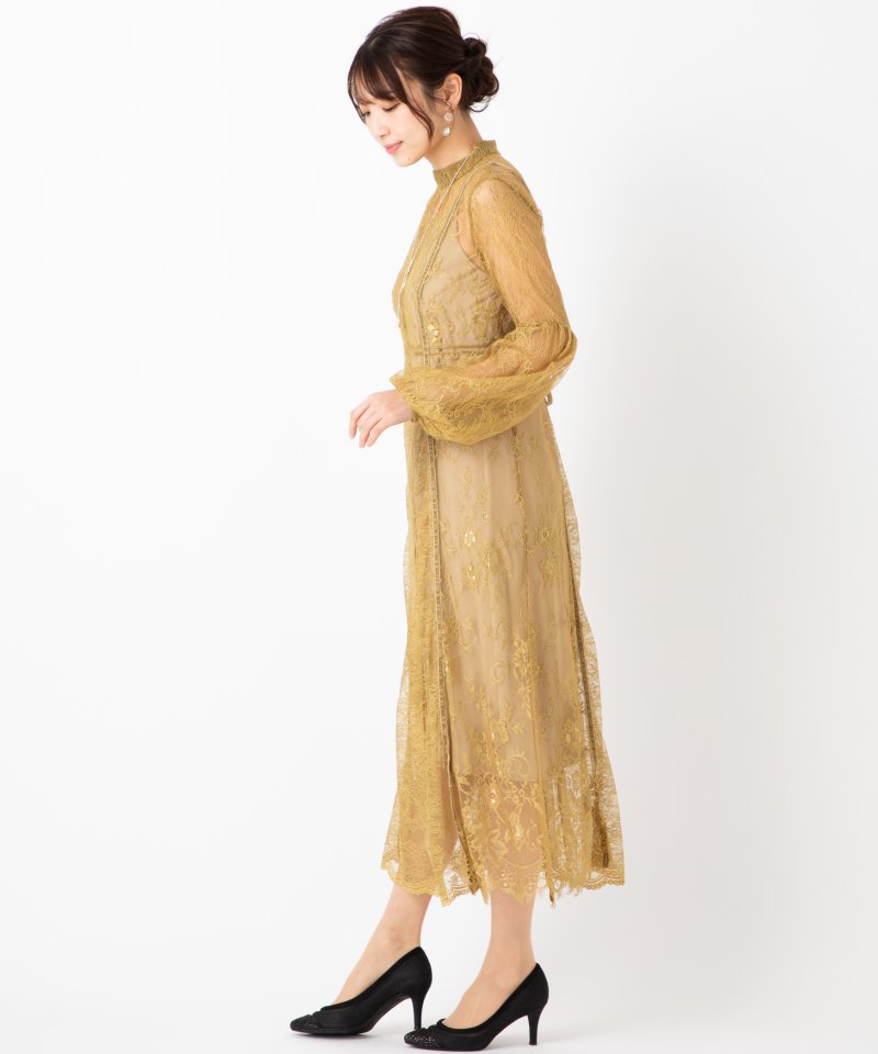 FRAY I.D フレイアイディー コンビネーションレースドレス その他 x