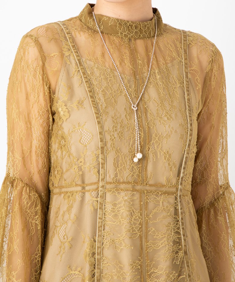 FRAY I.D フレイアイディー コンビネーションレースドレス その他 x