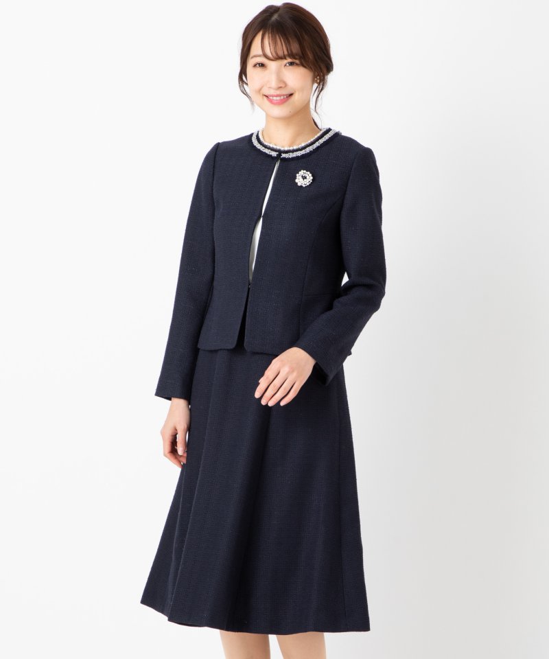 【アナイ☆ANAYI 】フォーマル スーツ(ワンピース) Eternal Line 2025】トリアセサテンフレア ワンピース|ANAYI OFFICIAL