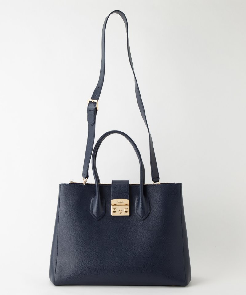 FURLA フルラ メトロポリス2WAYバッグ ネイビー系 | 結婚式パーティー