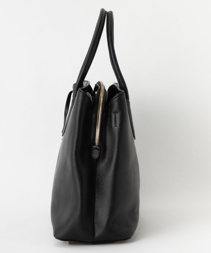 FURLA フルラ サフィアーノレザー2WAYショルダーバッグ ブラック系