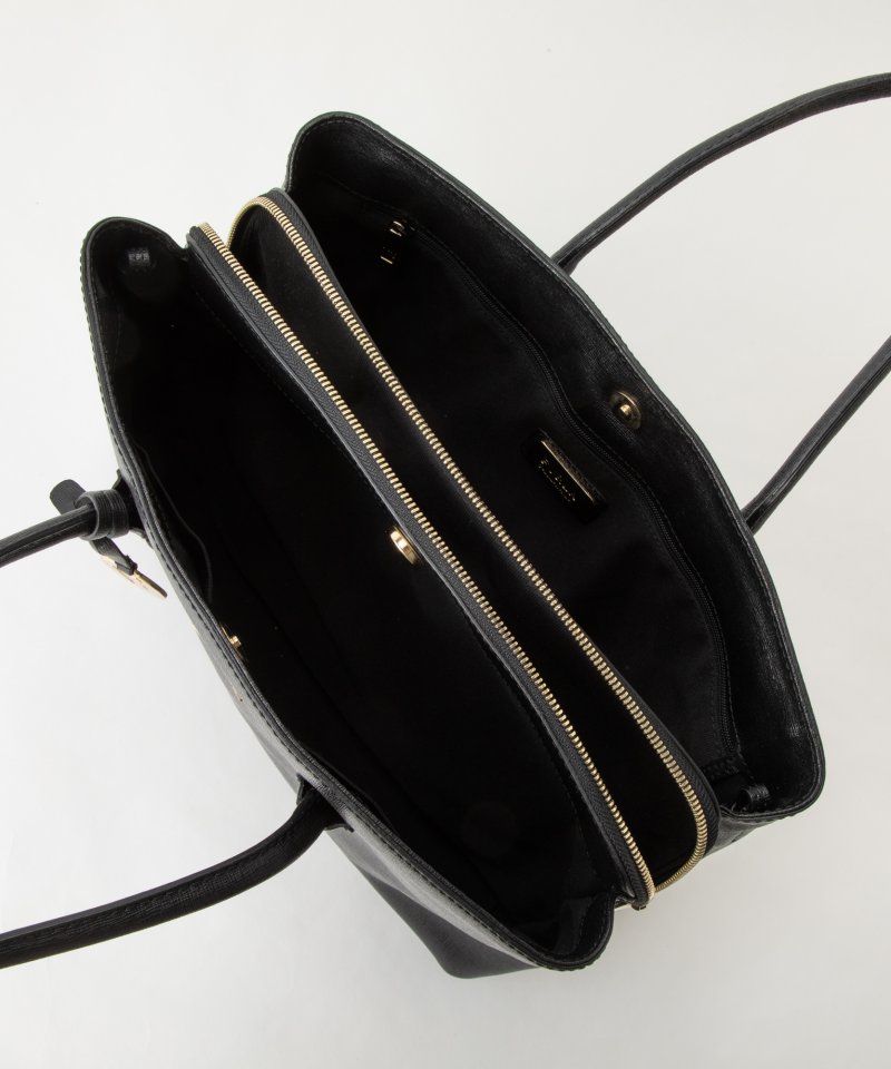 FURLA フルラ サフィアーノレザー2WAYショルダーバッグ ブラック系