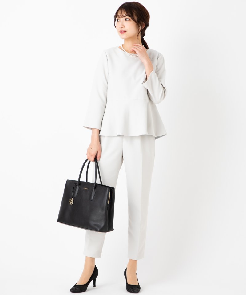 FURLA フルラ サフィアーノレザー2WAYショルダーバッグ ブラック系