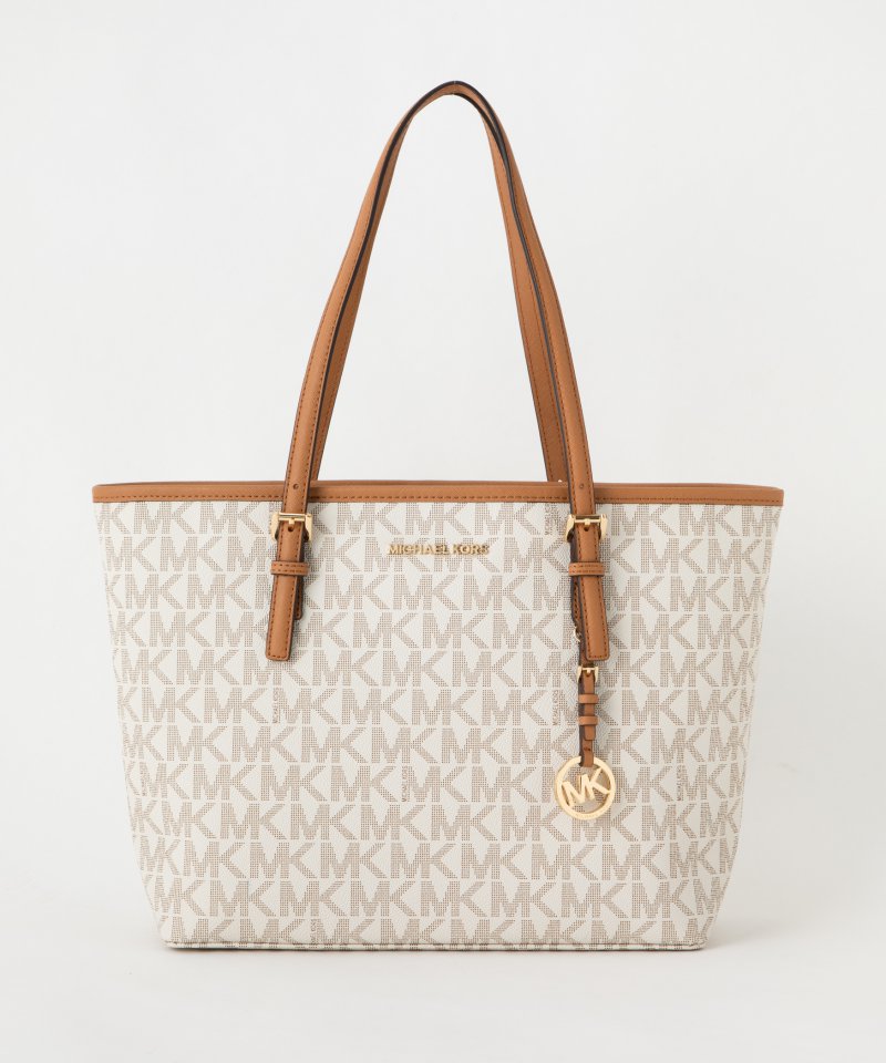 MICHAEL KORS マイケル・コース シグネチャートートバッグ ホワイト系