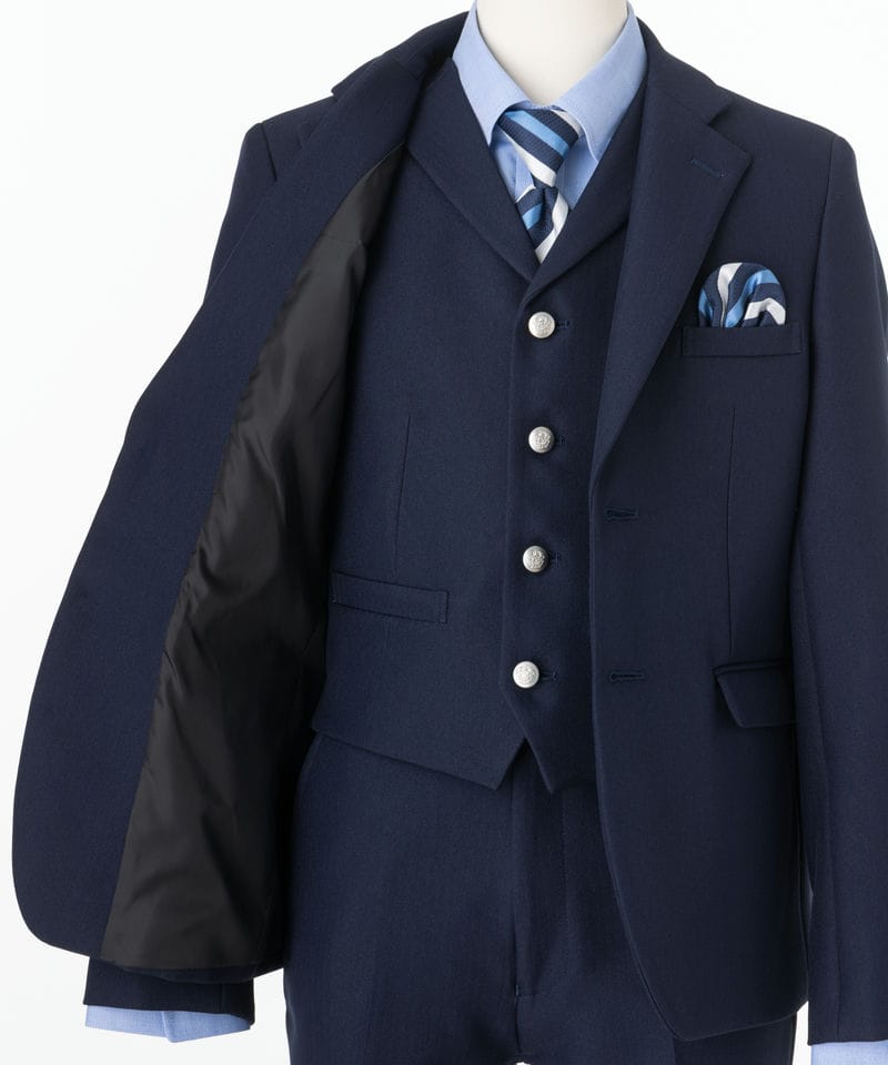 Select Shop 【ジュニアスーツ5点SET】シルバー釦3ピーススーツ