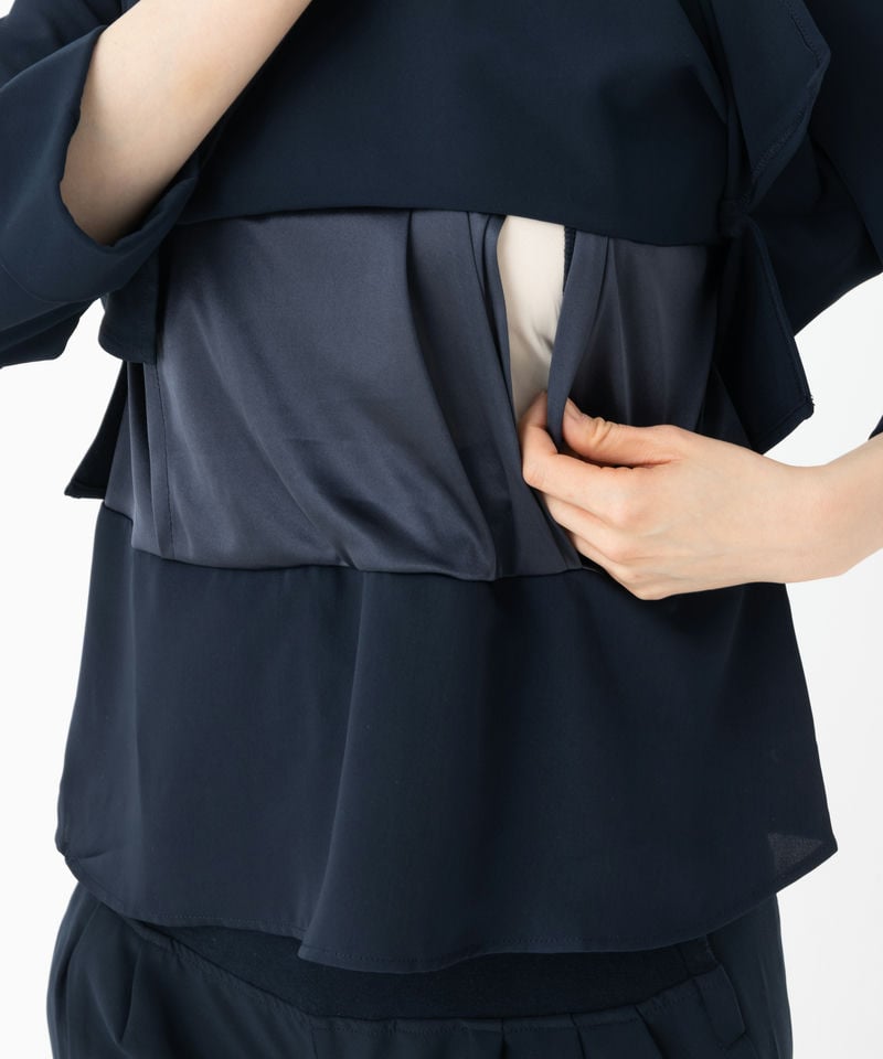 Select Shop 【授乳・マタニティスーツ2点SET】ストレッチジョーゼット