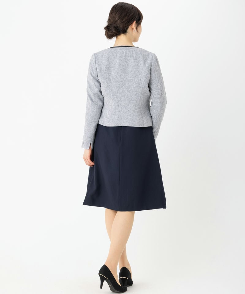 Select Shop 【スーツ2点SET】ノーカラージャケット&Aラインワンピース