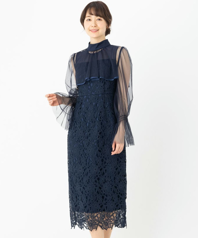 RUIRUE BOUTIQUE ルイルエブティック 2WAYチュールボレロ&レースタイト