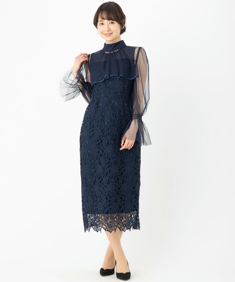 RUIRUE BOUTIQUE ルイルエブティック 2WAYチュールボレロ&レースタイト