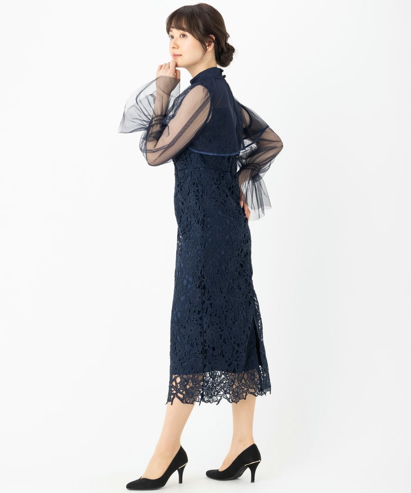RUIRUE BOUTIQUE ルイルエブティック 2WAYチュールボレロ&レースタイト