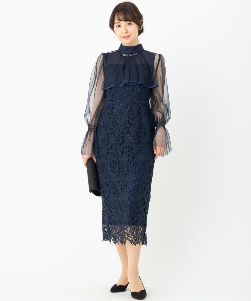 RUIRUE BOUTIQUE ルイルエブティック 2WAYチュールボレロ&レースタイト