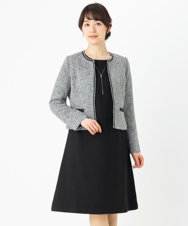 Select Shop 【スーツ2点SET】ノーカラージャケット&Aラインワンピース