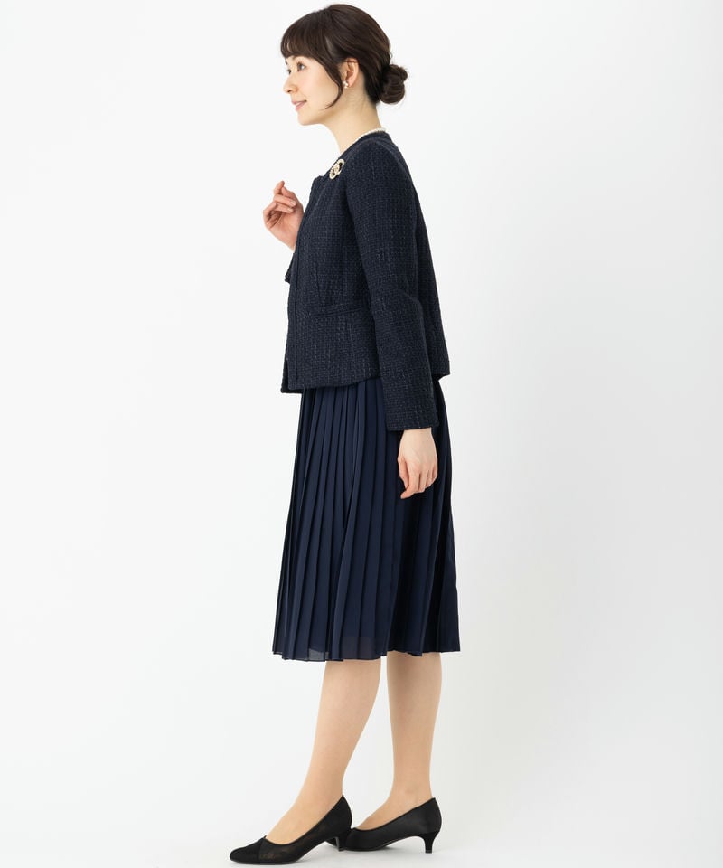 Select Shop 【スーツ2点SET】ミックスツイードジャケット&ワンピース