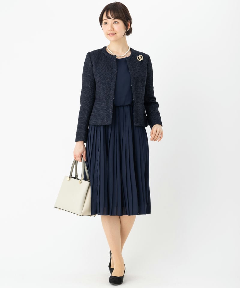 Select Shop 【スーツ2点SET】ミックスツイードジャケット&ワンピース