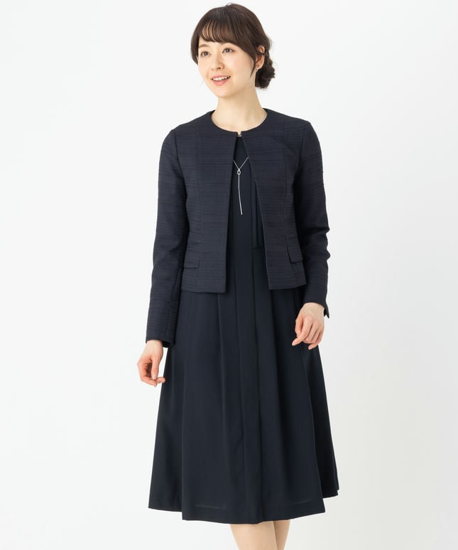 Select Shop 【スーツ2点SET】ミックスツイードジャケット&ワンピース