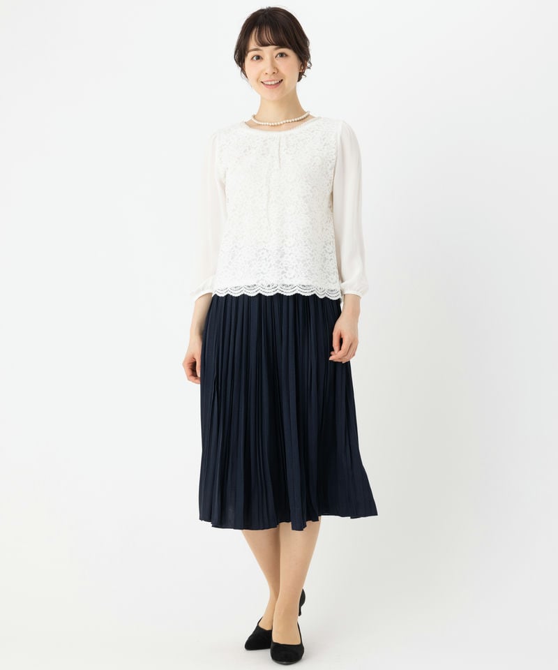any FAM ノーカラージャケット スカート セット 濃紺 M セットアップ対応]ノーカラージャケット(セットアップスカート