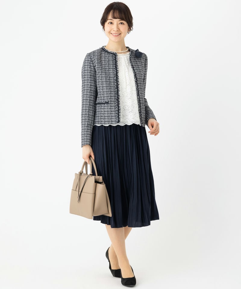 ★any FAM★エニィファム ツイードジャケット セットアップ スカート ANY｜ツイードジャケット | Rakuten Fashion(楽天ファッション／旧楽天