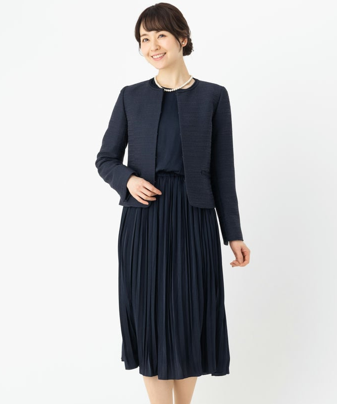 any FAM 【プレミアムスーツ2点SET】ライトツイードジャケット