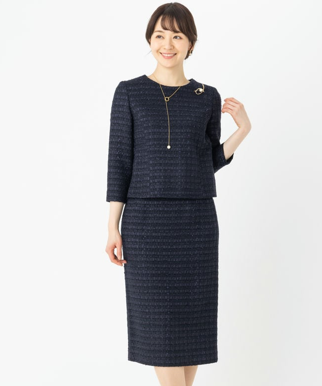 STRAWBERRY-FIELDS 【プレミアムスーツ2点SET】ビーナスツイード