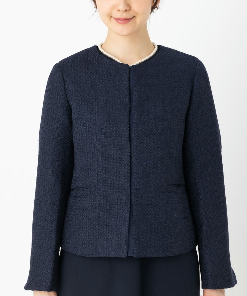 MELROSE claire 【スーツ2点SET】スラブツイードジャケット&ワンピース