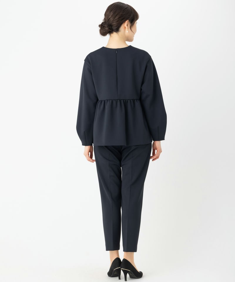UNITED ARROWS 【プレミアムスーツ2点SET】パールモチーフトップス 