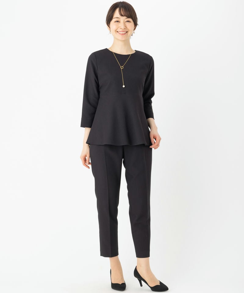 CELFORD 【スーツ2点SET】セルフォード ペプラムトップス&テーパード