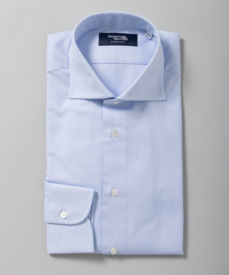 Maker’s Shirt 鎌倉シャツ GM0060 Maker's Shirt 鎌倉 フランチェーゼ・マイクロツイルシャツ ブルー系