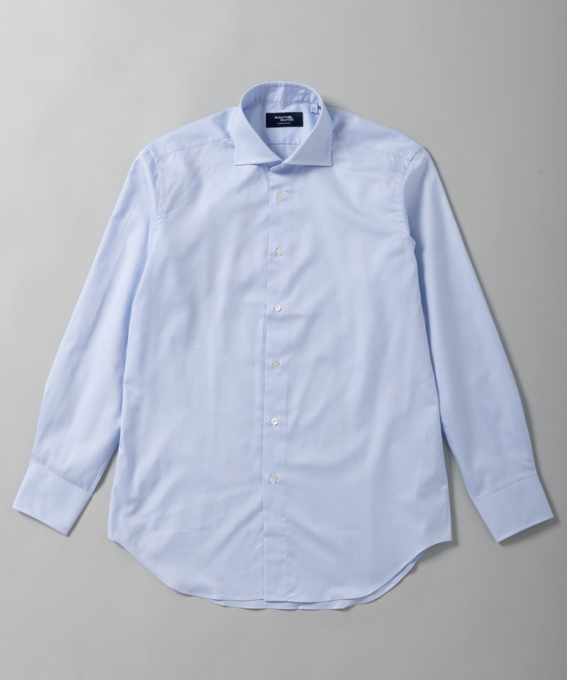 Maker's Shirt 鎌倉 フランチェーゼ・マイクロツイルシャツ ブルー系