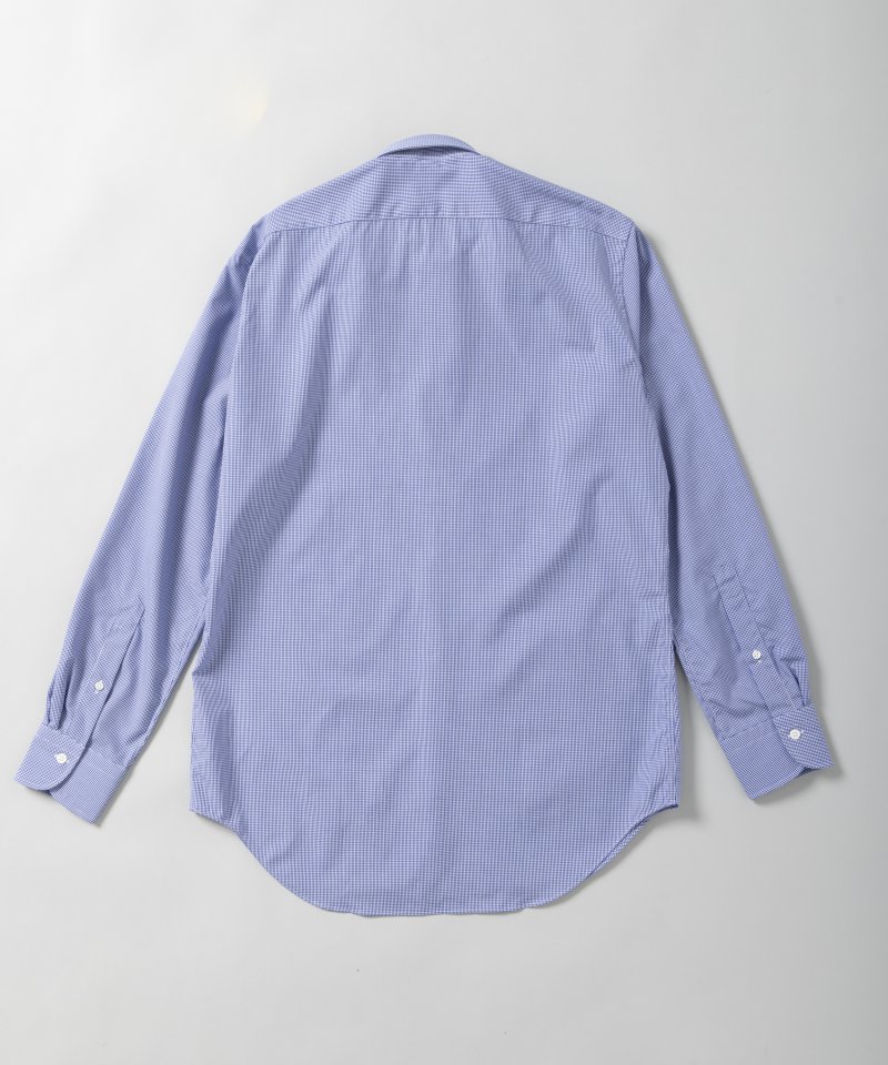 Maker's Shirt 鎌倉 マイクロギンガムチェックシャツ ブルー系 | 結婚
