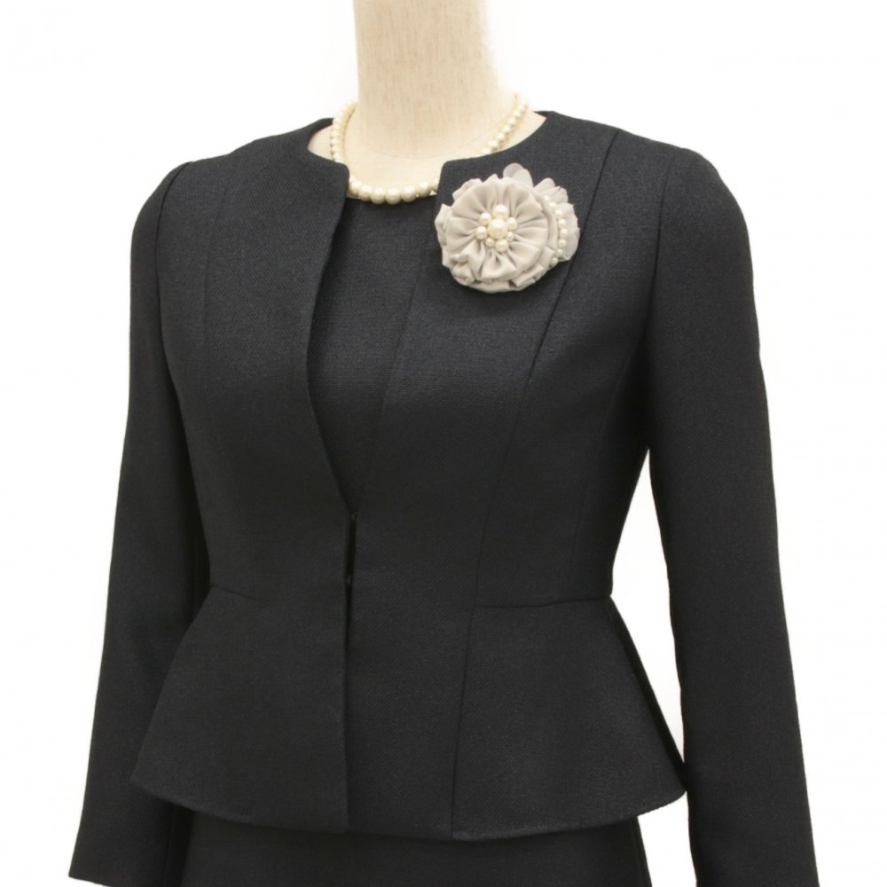 ANAYI 【スーツ2点SET】アナイ セレモニーワンピーススーツ ネイビー系