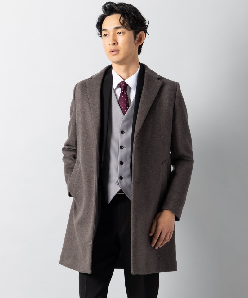 BEAUTY&YOUTH ソリッド 120S メルトン チェスターコート BEAUTY&YOUTH UNITED ARROWS（ビューティーアンドユースユナイテッド