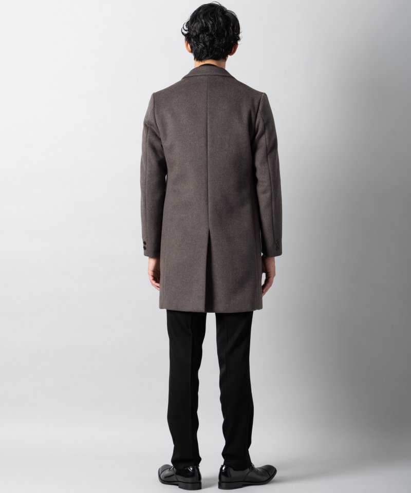BEAUTY&YOUTH ソリッド120S・メルトンチェスターコート グレー系