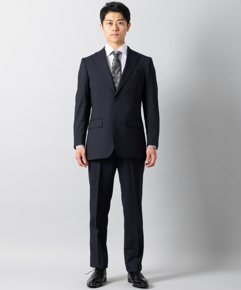 グリーンレーベルリラクシング　スーツ　セットアップ　スリーピース　ネイビー　M green label relaxing グリーンレーベルリラクシング サマーフォーマル