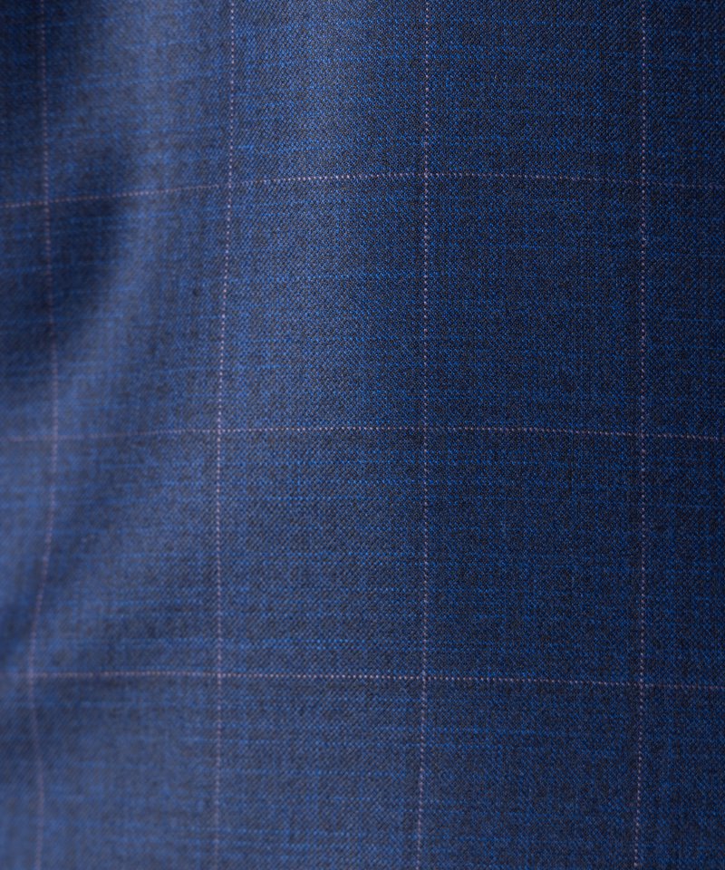 Select Shop [LR13]ロロピアーナ・チェック柄2ピーススーツ ネイビー系