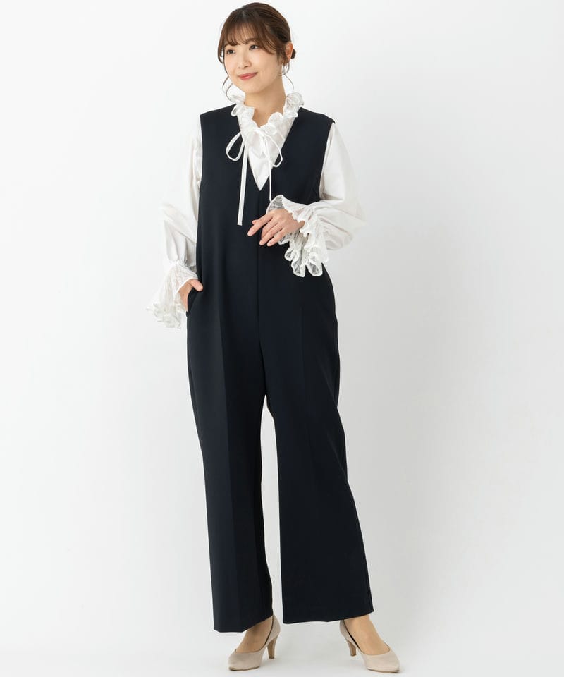 UNITED ARROWS 【スーツ2点SET】SPONGYオールインワン&レースフリル