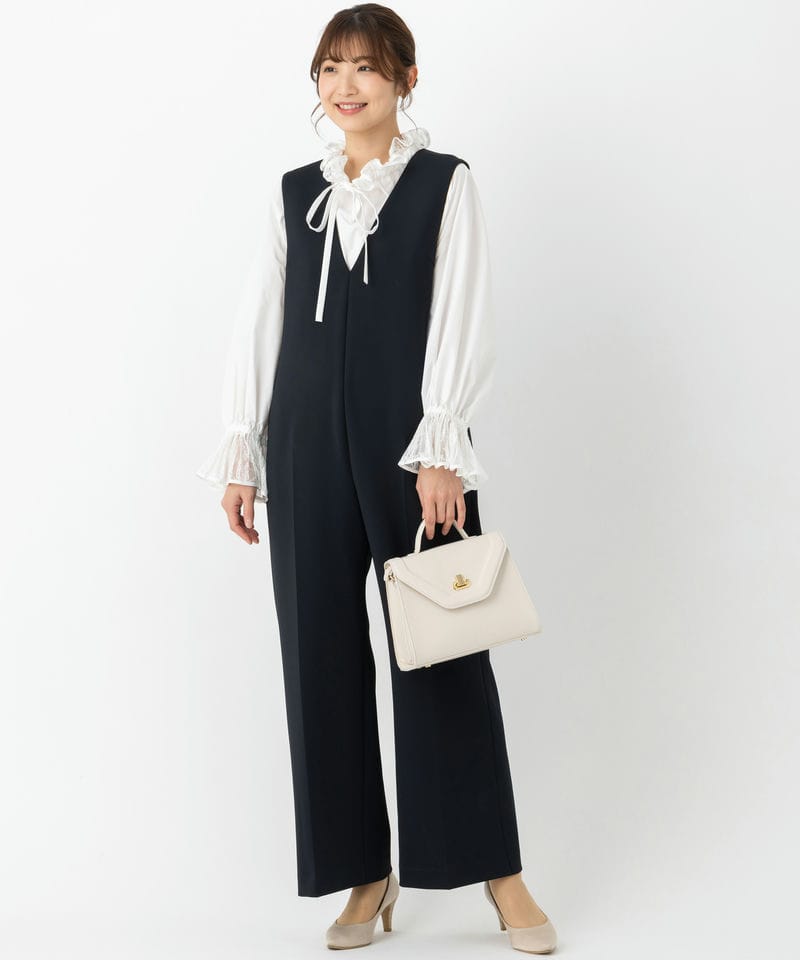 UNITED ARROWS 【スーツ2点SET】SPONGYオールインワン&レースフリル 