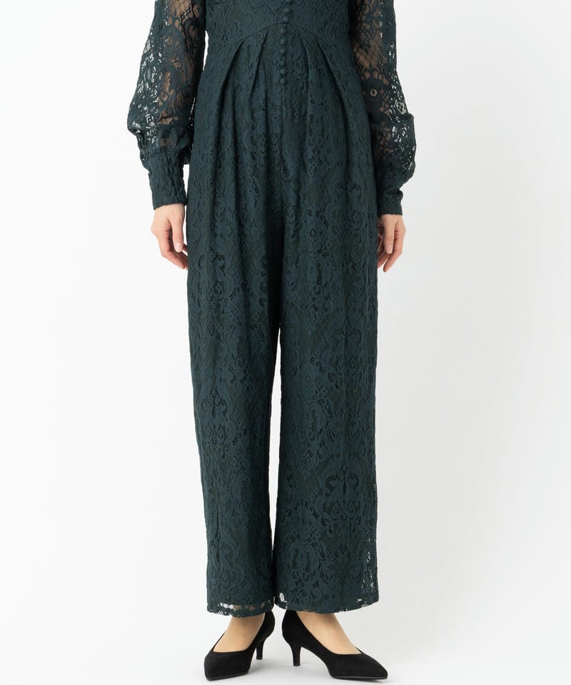 ameri オフショルダー レースロンパース M Ameri VINTAGE アメリヴィンテージ オフショルダーレースライク