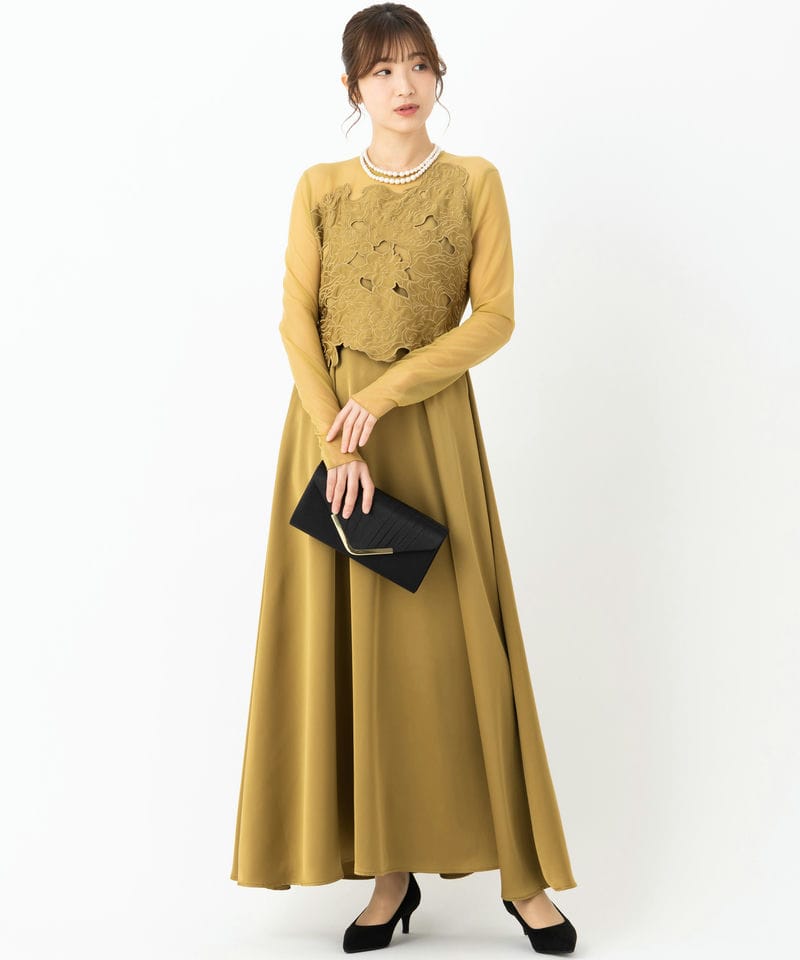 Ameri Vintage レースドレス Ameri VINTAGE アメリヴィンテージ アッパーエンブロイダリーレース