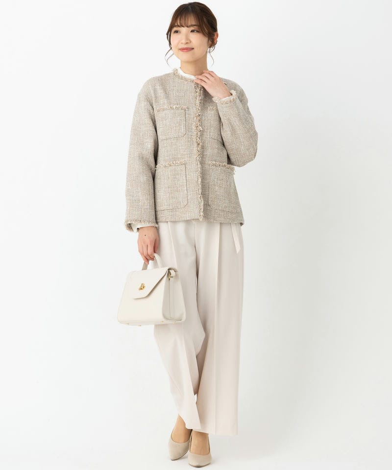 green label relaxing 【プレミアムスーツ3点SET】ツイードジャケット+